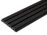 Фасадная (стеновая) реечная панель CM WALL, 219х26мм, BLACK WOOD (Черное дерево)